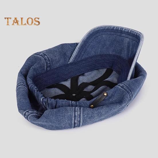 Ladies Octagonal Hat Baggy Retro Cowboy Solid Color Lightweight Long Brim Breathable Sun Protection Anti-UV Photo Prop Painter Hat Summer Beret