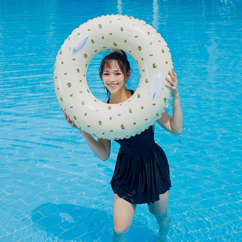 Sequin Retro Olive Swimming Ring
