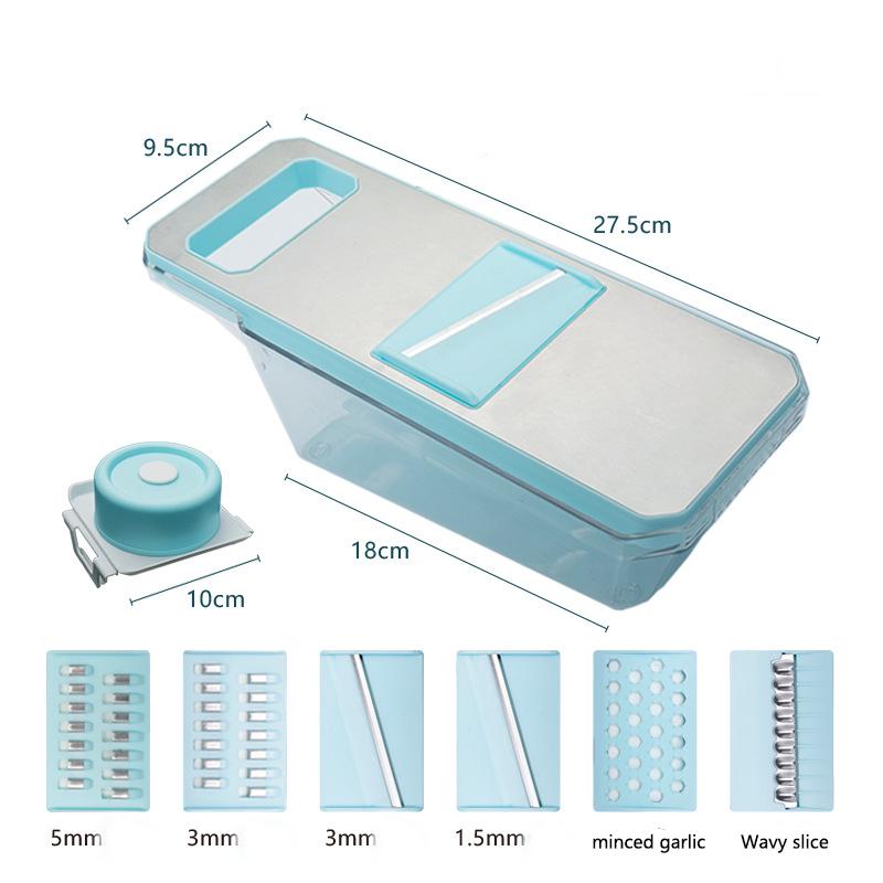 Potato Shredder Slicer Multifunctional Vegetable Cutter Mandoline Slicer Chopper Kitchen Cooking Coarse Shredded Radish Inserter