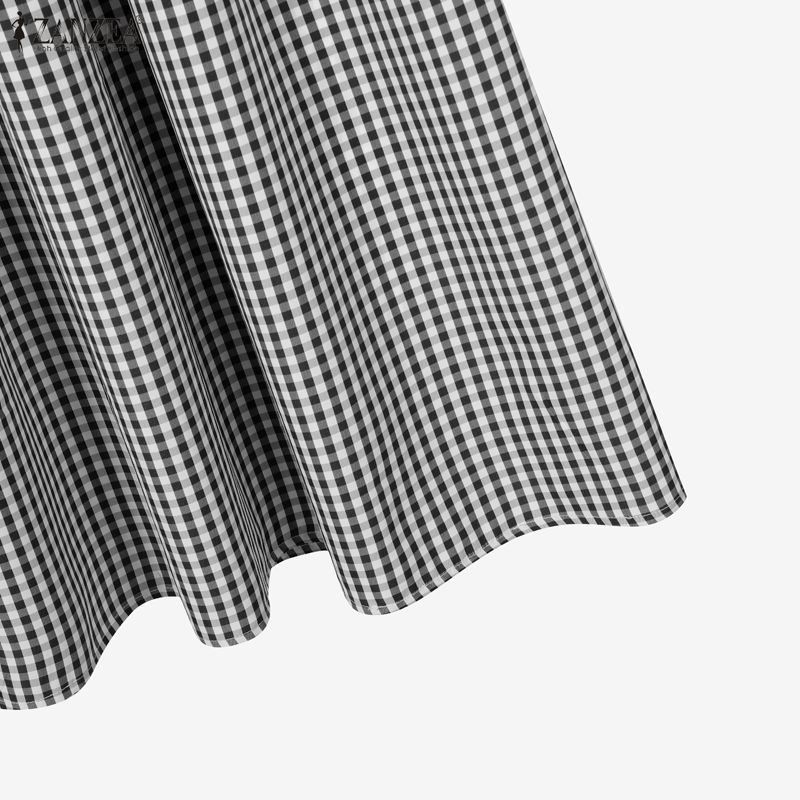 ZANZEA Dámská halenka s dlouhým rukávem a dlouhá sukně, ležérní dvoudílné soupravy