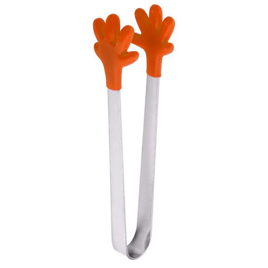 Nerezová ocel Klip na jídlo Silikonová dlaň Zelenina Ovoce Kostky ledu Dortové kleště