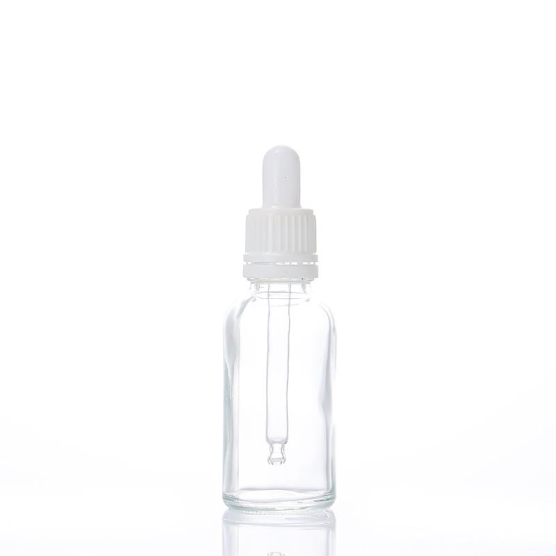 10ml Clear Glass Essential Oil Bottle with Dropper and 30ml Serum Decanting Bottle, Empty for Cosmetic Samples