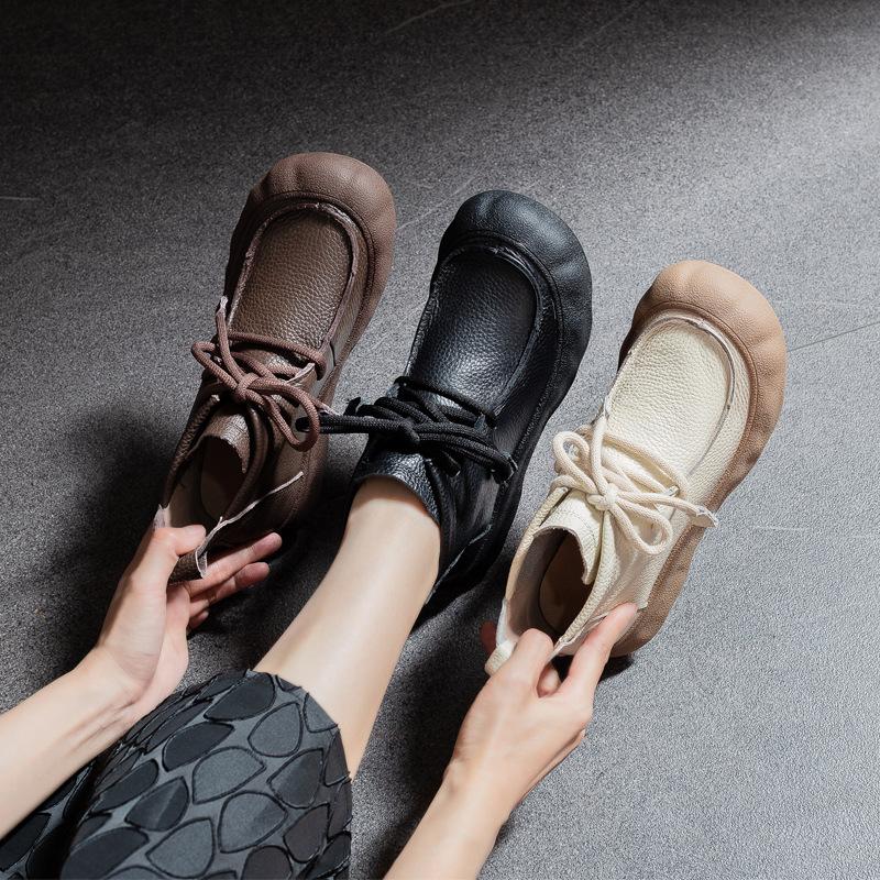 New Style Shoes, Retro Boots, Women's Boots, Soft Leather Boots, Soft-soled Boots, High-top Boots