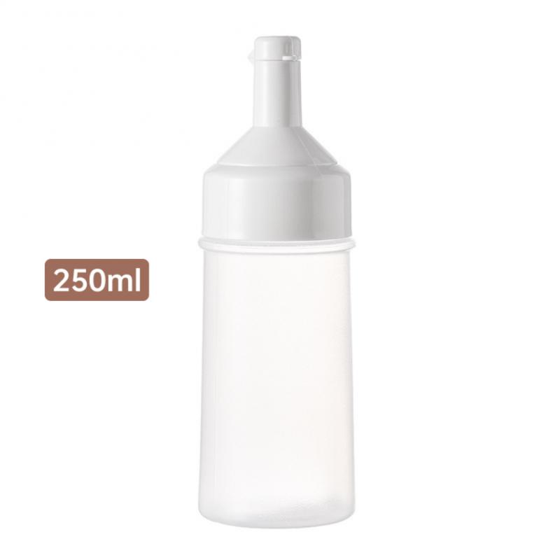 250ml/500ml Condiment Squeeze Bottles Sealed With Lid Olive Oil Bottle Plastic Transparent Oil Spray Bottle Kitchen