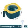 4In1 Spice Jar Seasoning Box with Spoon Multi Compartment Salt Pepper Spice Condiment Container Jars Pots Kitchen Accessories