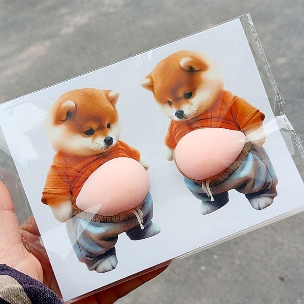 Waterproof Inu Dog Phone Case Decoration Funny Shiba Sticker Children s Birthday Party Style A
