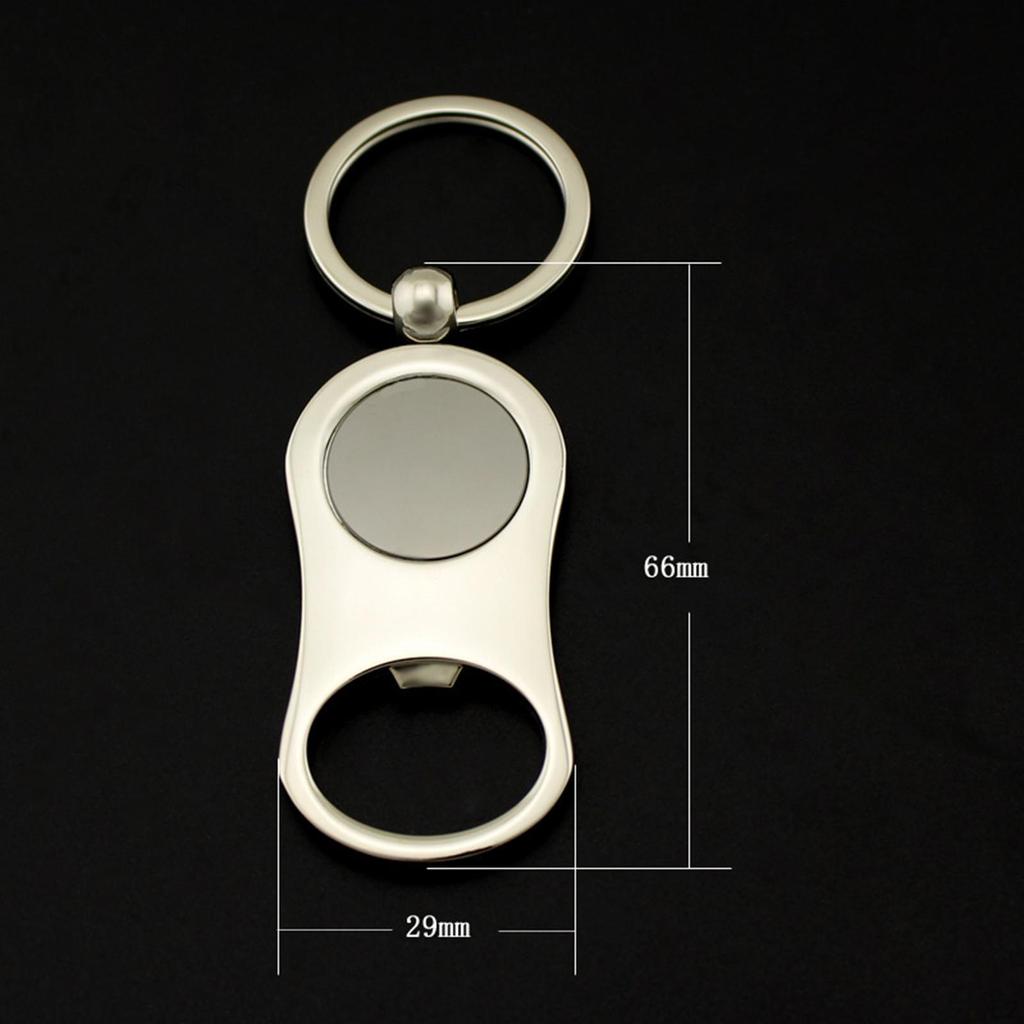 Beer Bottle Opener Keychain, Unique Zinc Alloy Keyring, for Bar, Restaurant, Home