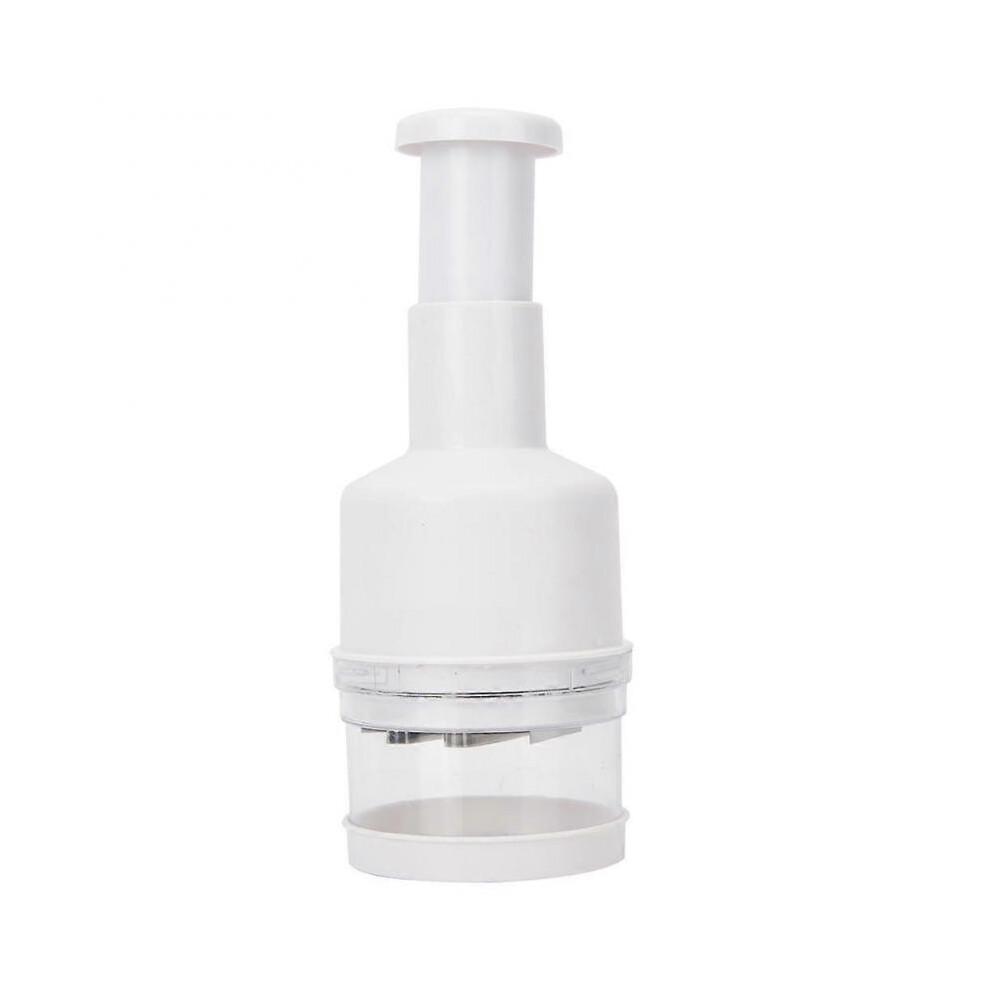 Garlic Hand Press Chopper Cutter for Kitchen Use, Vegetable and Onion Peeler Tool, White Durable Easy To Use