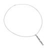 Whistle Pedant Necklace Reduce Anxiety Deep Breathing Stainless Steel Stress Relief Necklace Silver