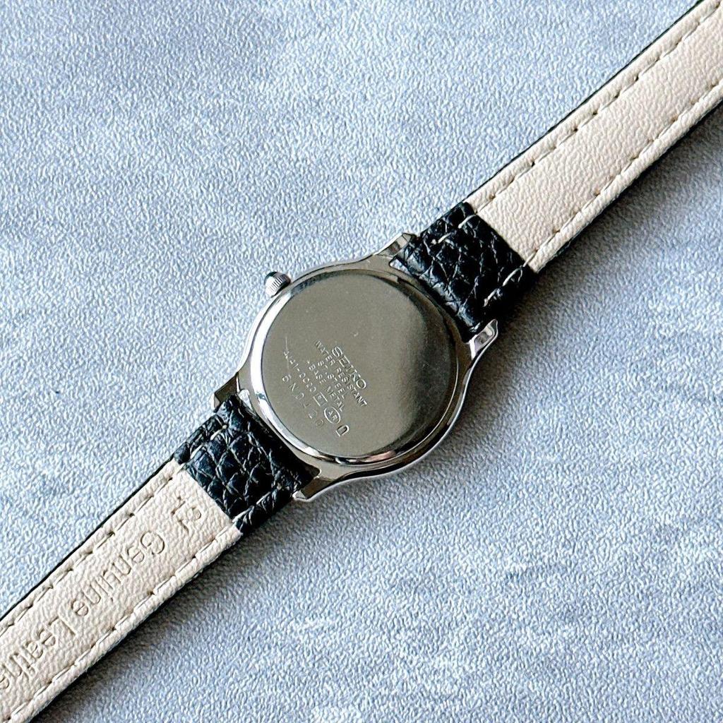Used SEIKO Seiko 4J41-0C20 Vintage Quartz Ladies Dress Watch, New Battery Replaced, New Belt