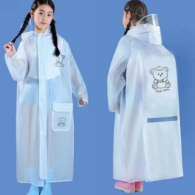 Children's Raincoat Students Male and Female Waterproof Full-body 2023 New Boys Raincoat Middle and Large Children To School Special