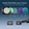 Haoge DJI Osmo Pocket 3 için Manyetik Filtre Seti, 1/4 Siyah Difüz, Işık Darbesi Azaltma Filtresi, Değişken ND 2-32, LCD Ekran Koruyucu ve içerir