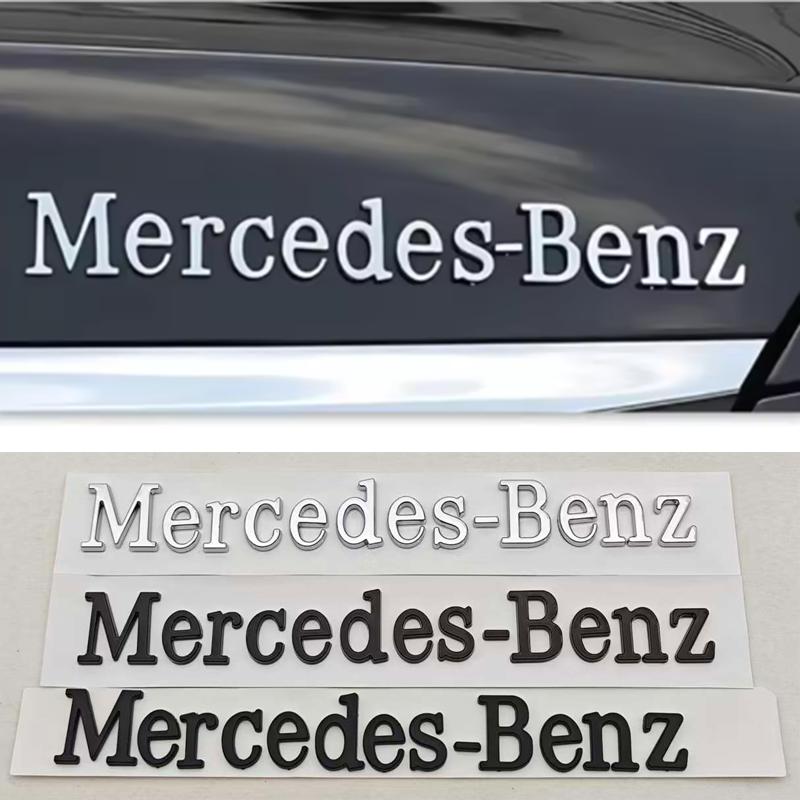 3D ABS Car Badge Rear Trunk Logo Mercedes-Benz Sticker Emblem Decoration For Mercedes Benz AMG W108 W124 W126 W140 W205 W201