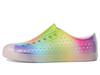 Chaussures d'eau Jefferson Print Native Shoes, Blanc Coquillage/Transparent/Dégradé Arc-en-ciel, Pointure 23,5 cm (ré)