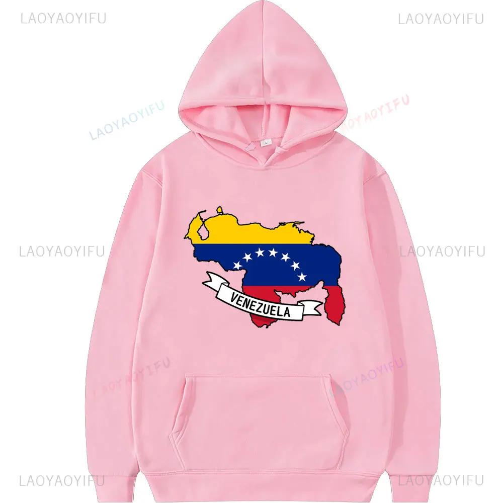 Venezuela Libre Sweatshirt Hasta El Final Con Venezuela Gift for Venezuelans Spring and Autumn Long Sleeve Men Pullovers