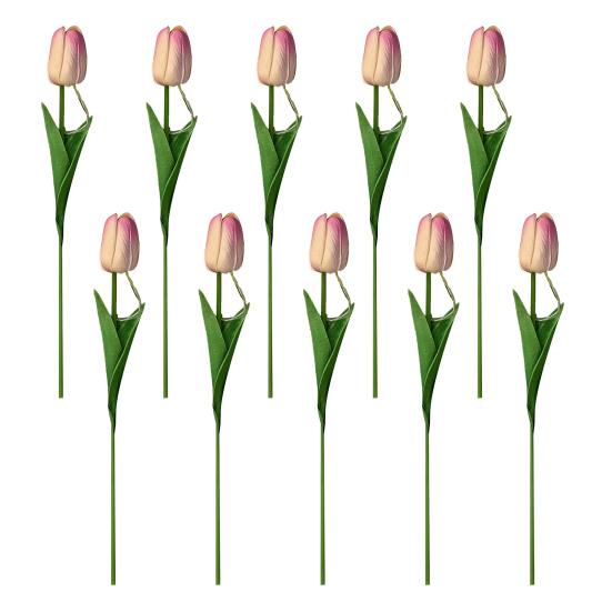 

Tulip Night Light Bouquet, Glowing Artificial Flowers with Petals, Handheld LED Lamp for Home Bedroom Decor, Valentine s Day Gift for Women Her 10pcs розовый