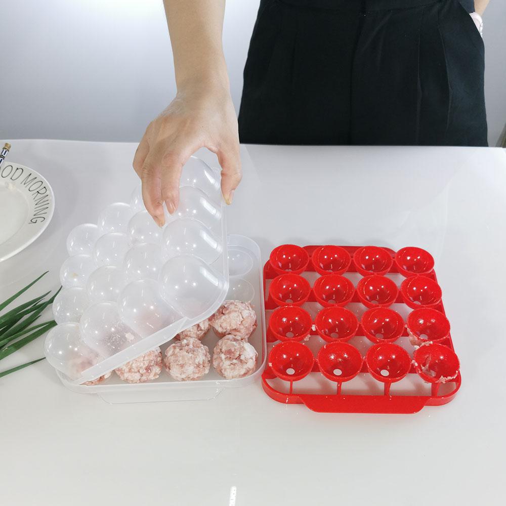 NEW Kitchen Plastic Meatball Mold Making Fish Melon Ball Self Stuffing Food Cooking Machine High Temperature Resistance