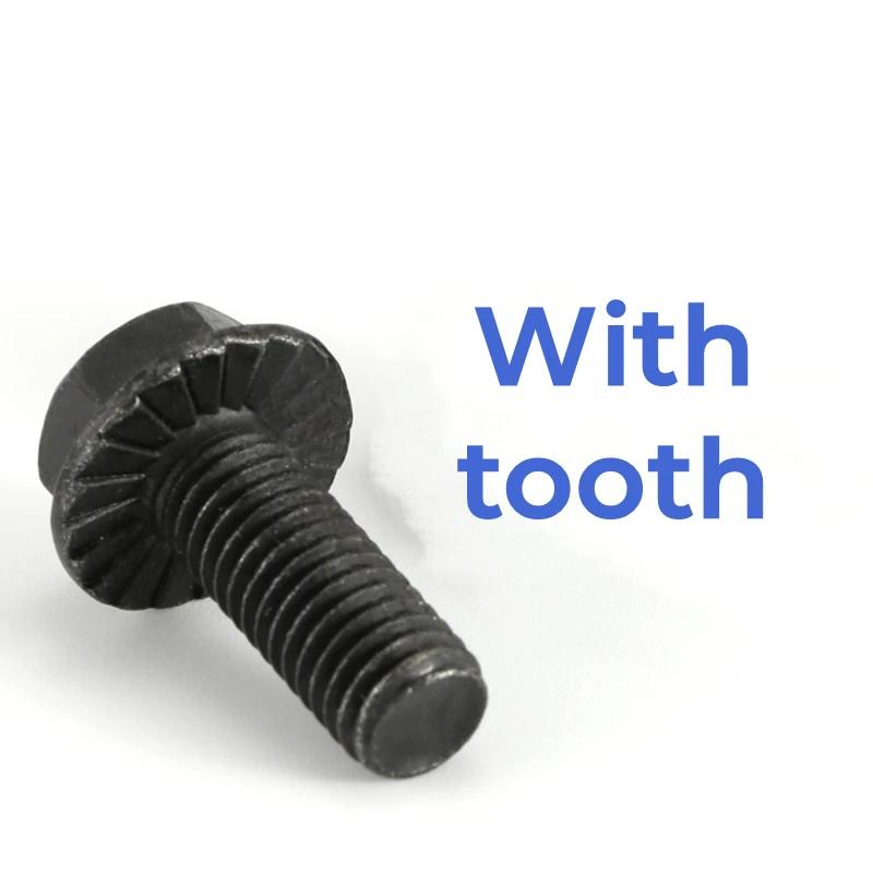 M5 M6 M8 M10 M12 M14 M16 Güte 10.9 Hochfest Schwarz Kohlenstoffstahl Sechskant Sechskopf Flanschschrauben Schrauben