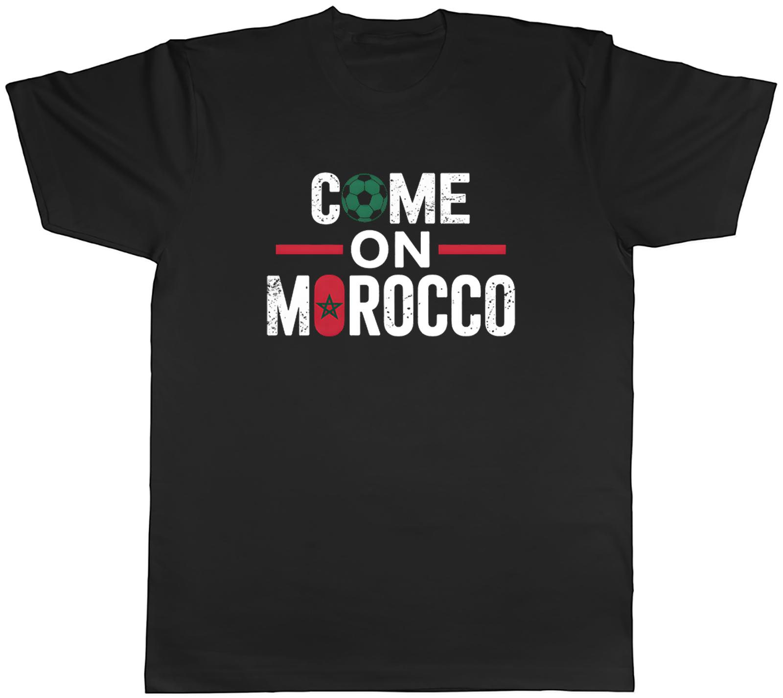 Come on Morocco Supporter Football Fan Mens TShirt Tee Gift Top S