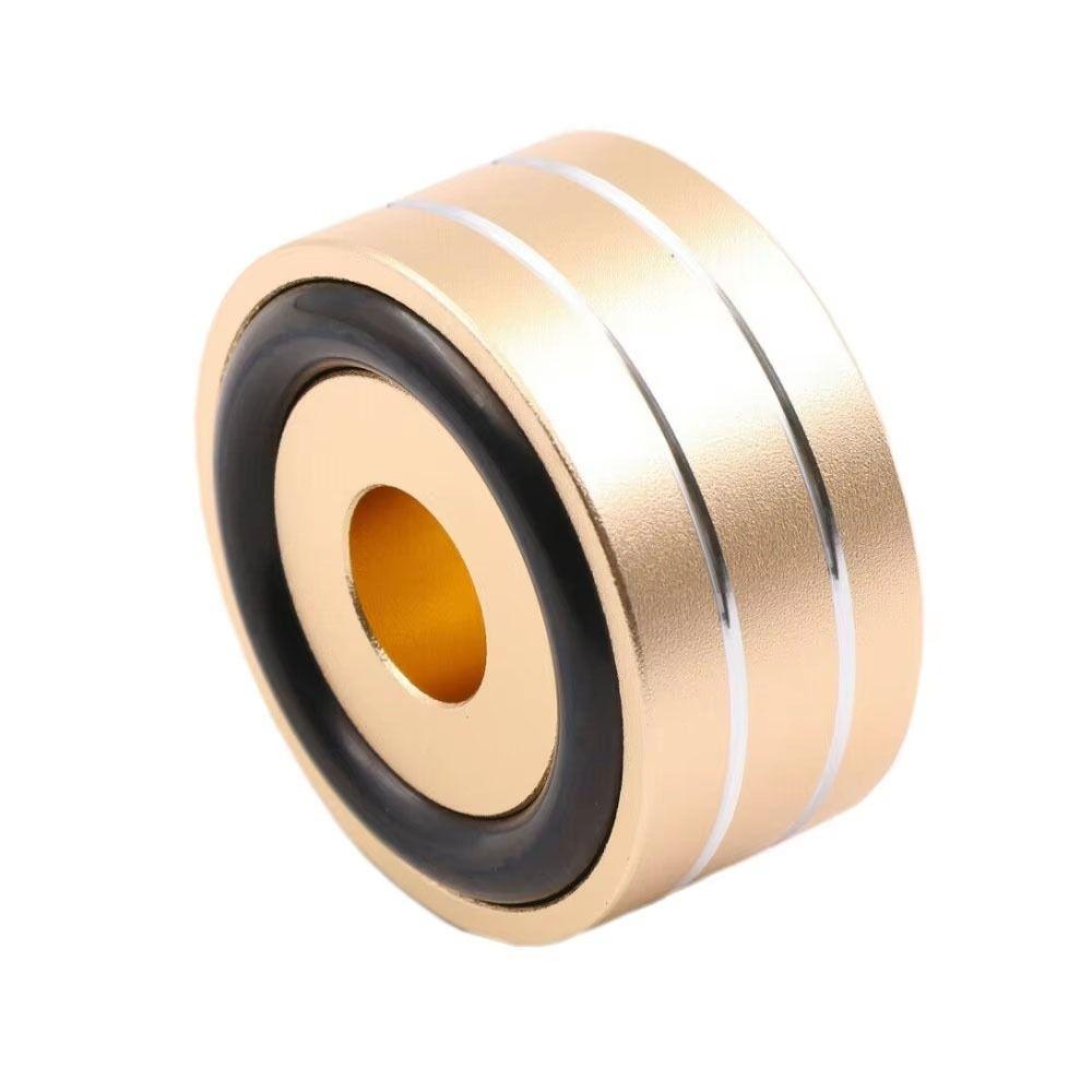 1Pcs 40x20mm Amplifier Isolation Feet Pad Solid Aluminum Silicone Speaker Isolation Feet Shock Absorbing Black Gold Silver