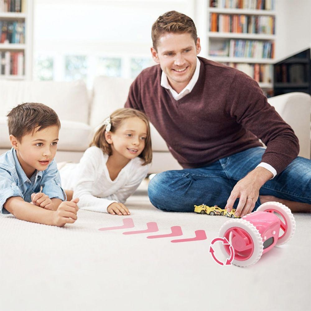 Lazy Alarm Clock Snooze Mobile Wheel Escape Electronic Alarm Clocks Home Decoration Mini Digital Ornament Quartz Clock