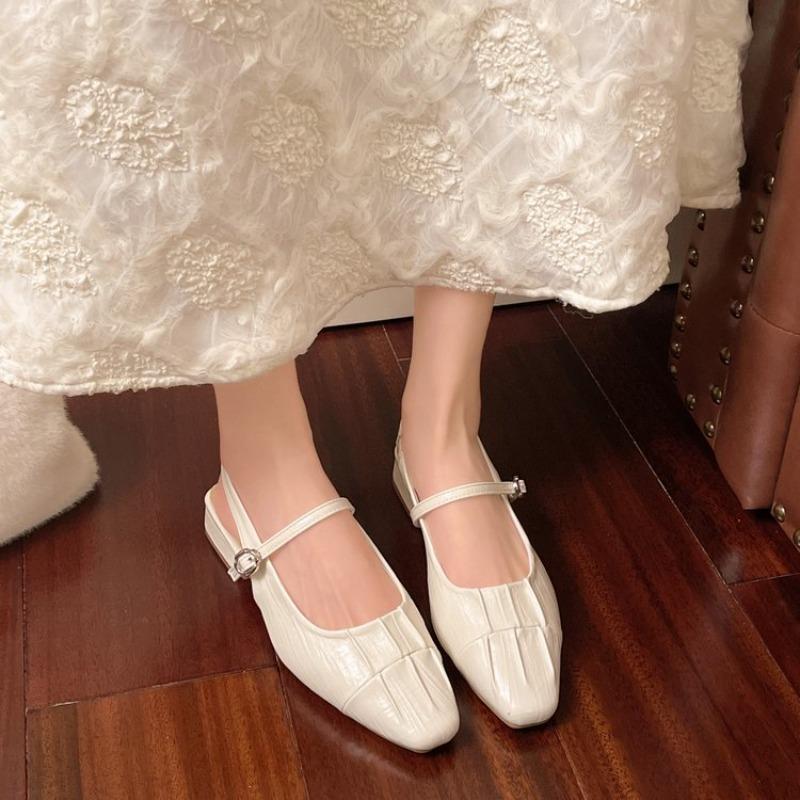 

Women Mid Chunky Heel Slingback Pumps Ladies Elegant Ankle Strap Summer Dress Shoes Fashion Sandals 35 бежевый