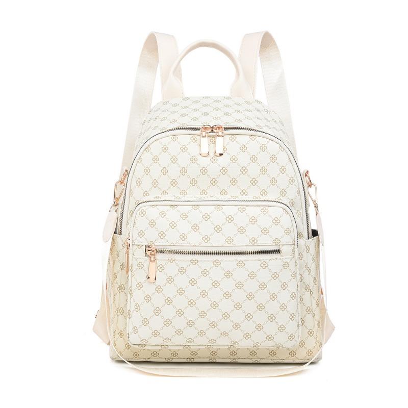 Women's backpack new simple fashion retro women's bag large flow casual versatile travel backpack