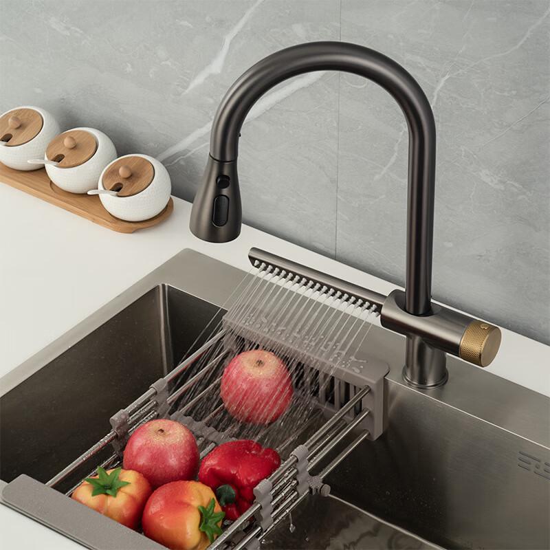 Stainless Steel Retractable Kitchen Sink Faucet