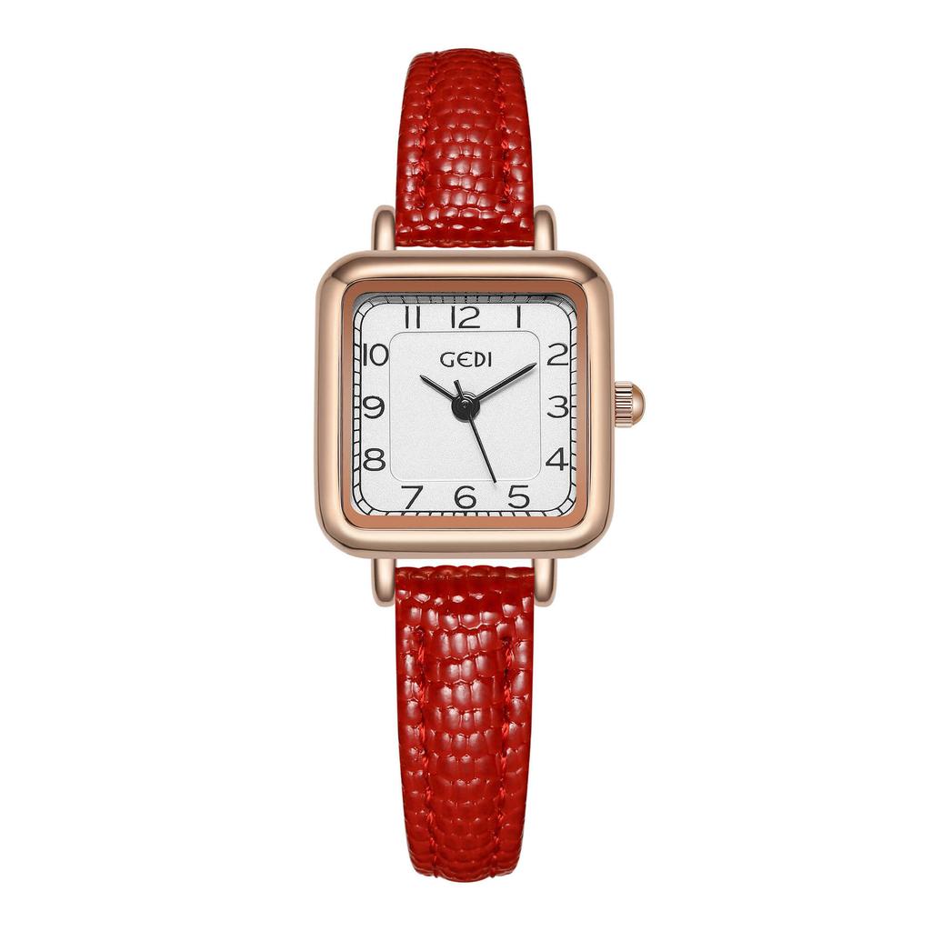 Simple Small Sugar Cube Women'S Watch Retro Square Dial Niche Watch Women'S Quartz Waterproof Watch