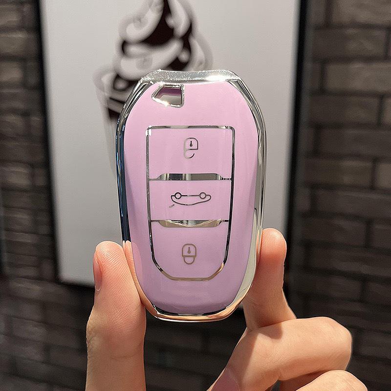 

Peugeot Key Cover for Dongfeng Models 308, 301, 408, 308S, 3008, 2008, 508 фиолетовый