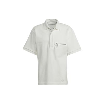 Originals Trefoil X Blue Version Tie-Break Polo Shirt Men Tops Pink White HM2347