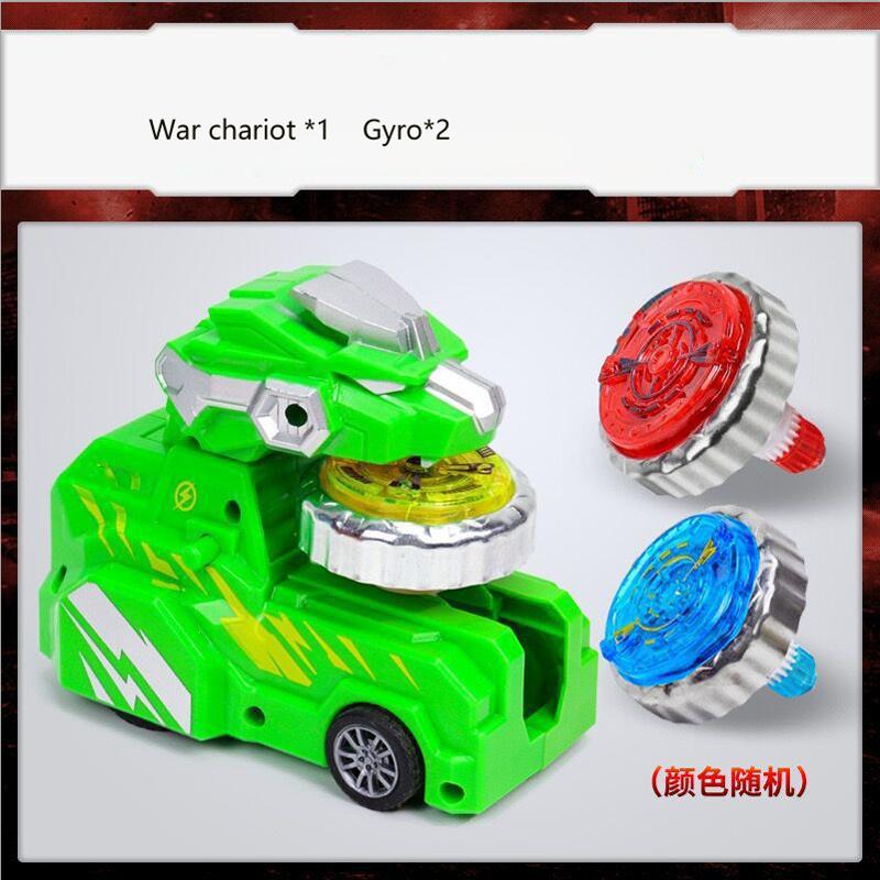 Pull String Battle Spinning Top Toy, Luminous Alloy Gyro, Competitive Burst Rotating Game for Boys
