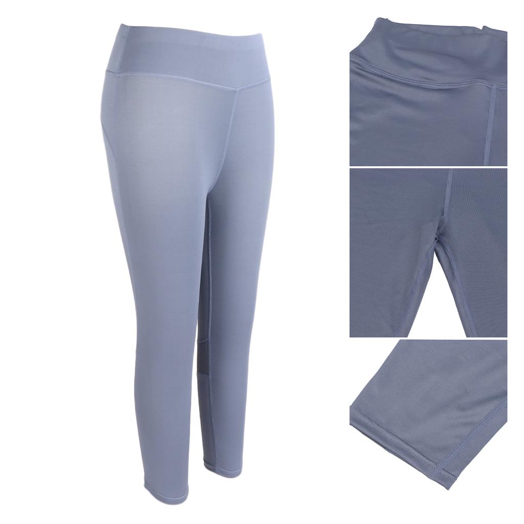 Breathable Cropped Sport Leggings Butt Lifting Quick Dry Elastic Women Tight Stretch LeggingsM