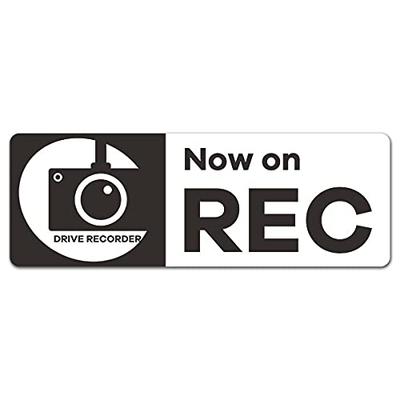 Window [Now On REC] Reflective Magnet Sticker, Car Recorder Sticker, Reflective Slim Type