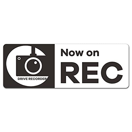 

Window [Now on REC] Reflective Magnet Sticker, Car Recorder Sticker, Reflective Slim Type One size чёрный