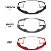 Capa de Moldura de Botão do Volante YOUTOOCAR Compatível com Kia K4 25-26, Kia EV6 25-26, Kia Sportage 26, Kia EV3, Kia EV4 Acessórios (1, Fibra de Carbono