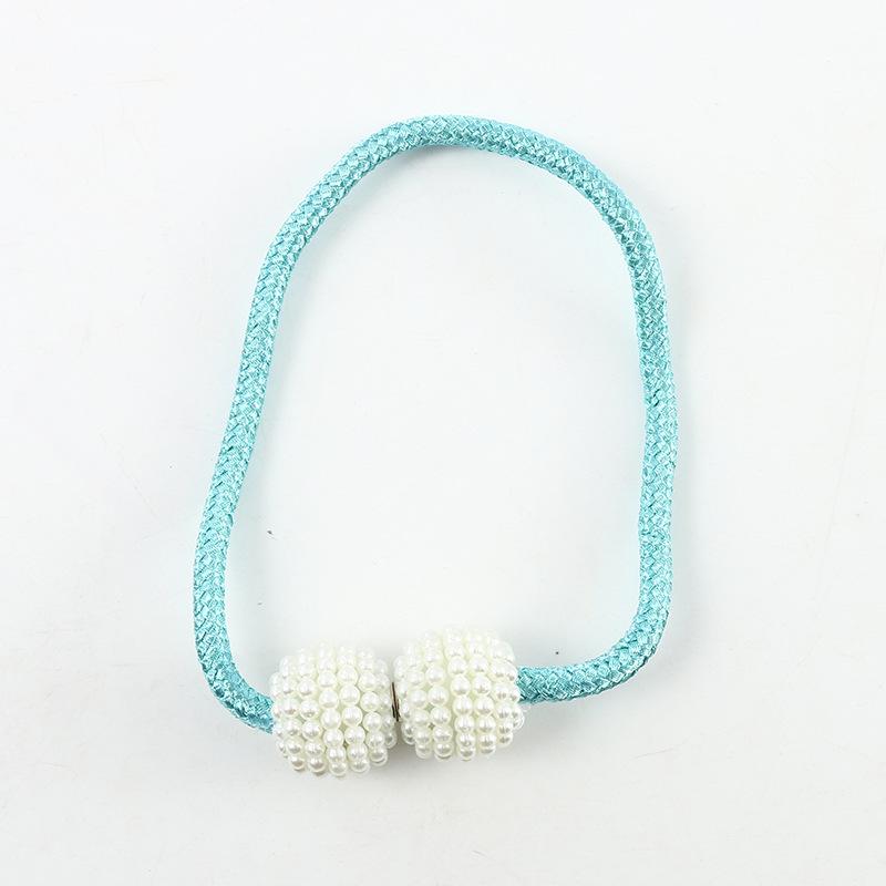 Pearl Magnetic Curtains with Buckles Modern Window Curtains Magnetic Tie Holder Clips Holders Curtain Belt Accessories