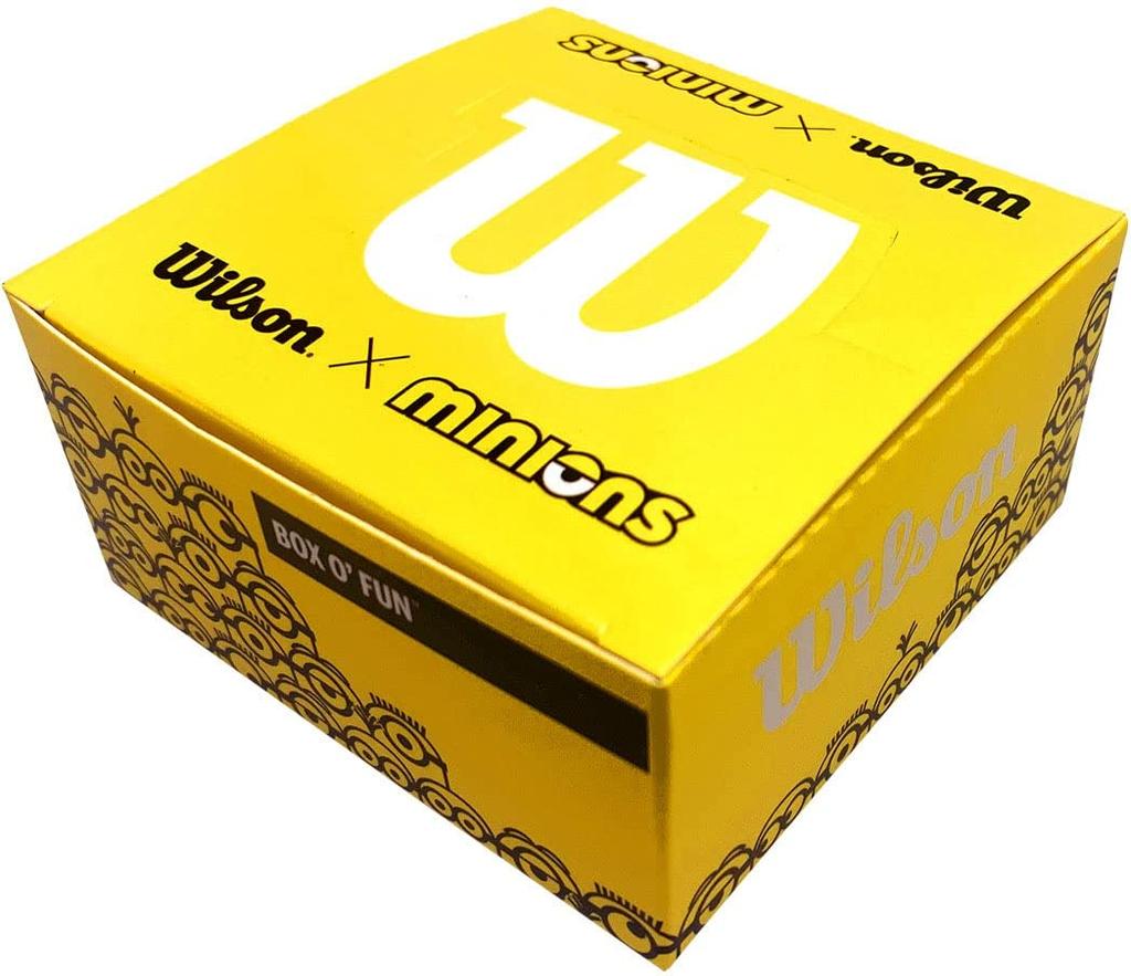Wilson MINIONS VIBRATION DAMPENER for tennis rackets 50 pieces WR8417901001 V3.0 Yellow/Black