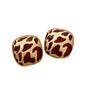 Modern Retro Gold Square Stud Earrings: Unique, Feminine Design