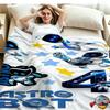 1PC ASTRO BOT Custom Name Patterned Flannel Blanket Suitable For All Seasons for Home Decor Warmth and Comfort Gifts Holiday Present