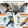 Cordless Handheld Vacuum Cleaner 200W Portable Car Vacuum Cleaner with 3 Filter 10KPa Suction Power Vacuum Cleaner
