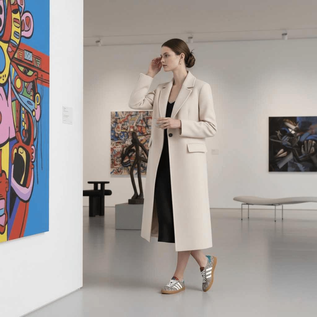 Adidas Originals Canvas Low-Top Schnür-Fashion-Sneakers Damen-Sneakers Ebenholz 715217-FAAR3-9751