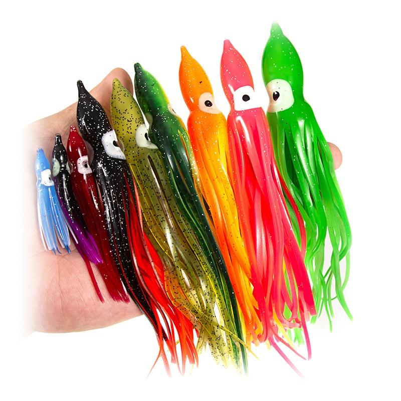 Fisherman Fishing Lures Tools Equipment Supplies 20pcs Artificial Octopus