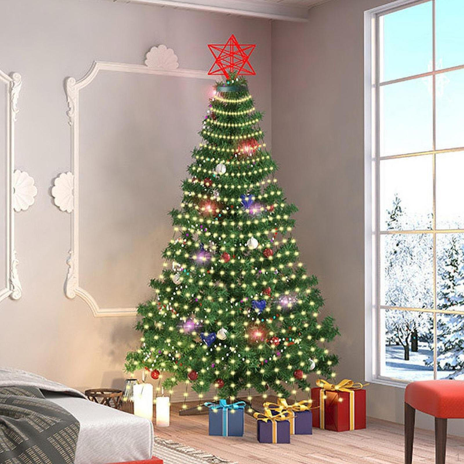 

Рождественская елка свет Рождественский декор для Дня благодарения Свадьбы В помещении На Открытом Воздухе Colorful