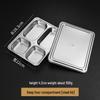 316 Edelstahl Bento Box mit Fächern