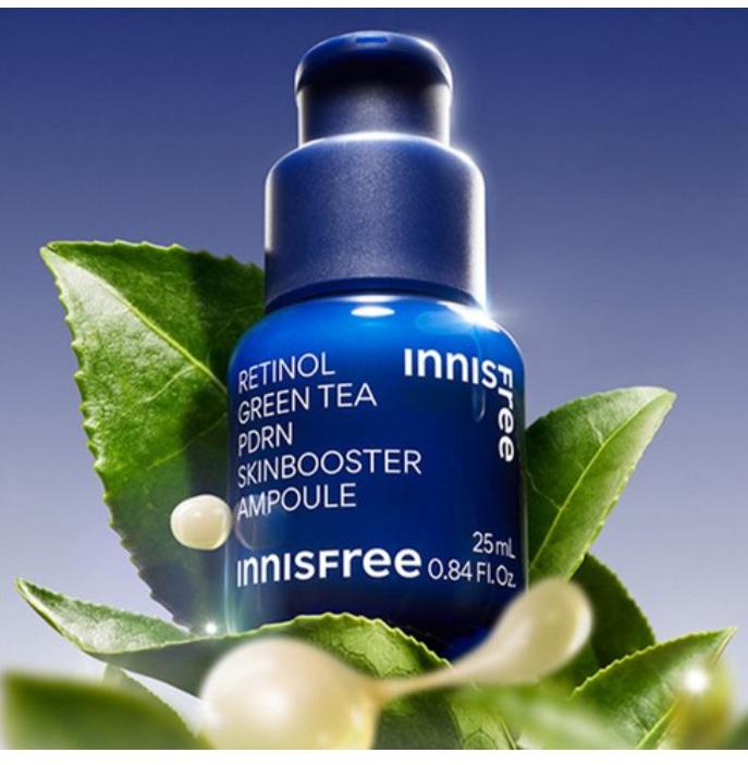 Retinol & Green Tea PDRN Skin Booster Ampoule for Firm, Smooth Skin