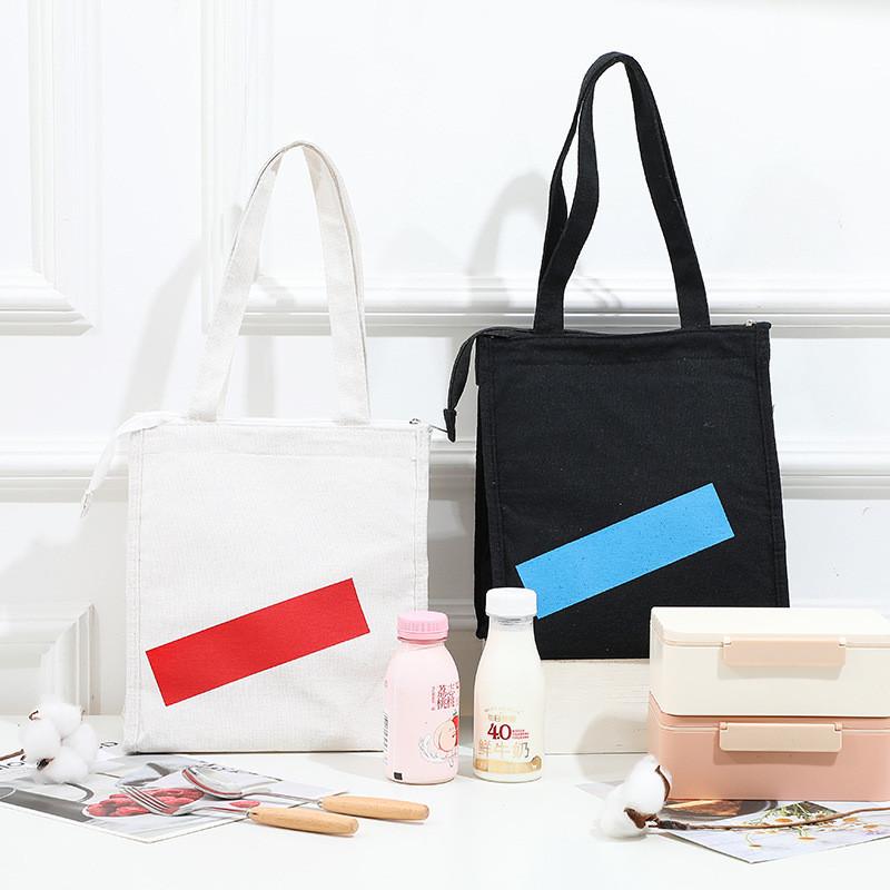 Black White Lunch Box Reusable Lunch Bags for Women Cute Lunchboxes Kawaii Animal Lunch Bag Cooler for Picnic Office Work Travel