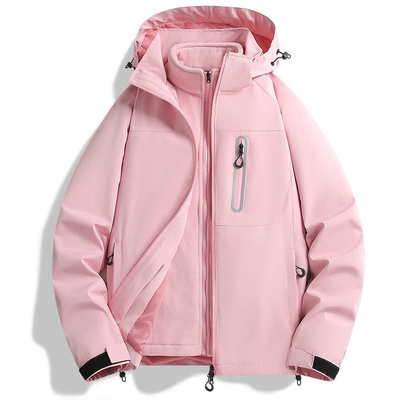 Men's 3-in-1 Outdoor Fleece-Lined Windproof Jacket