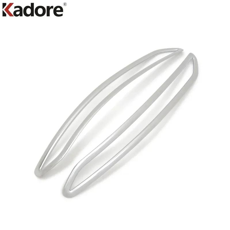 For Hyundai Elantra Avante 2016 2017 2018 Chrome Car Accessories Rear Bumper Fog Light Lamp Cover Trim Tail Folight Bezel Trims