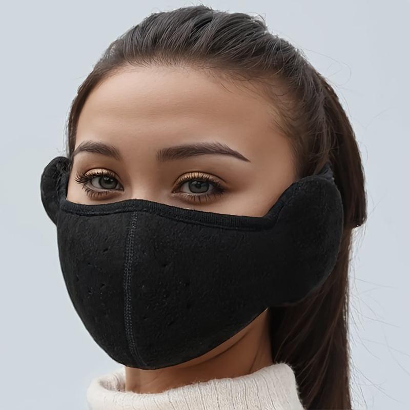 Winterwarme, atmungsaktive, elastische Masken-Ohrenschützer, Winddichter und Kälteschutz beim Fahren im Freien, Stereoskopische Zwei-in-Eins-Masken für Männer und Frauen